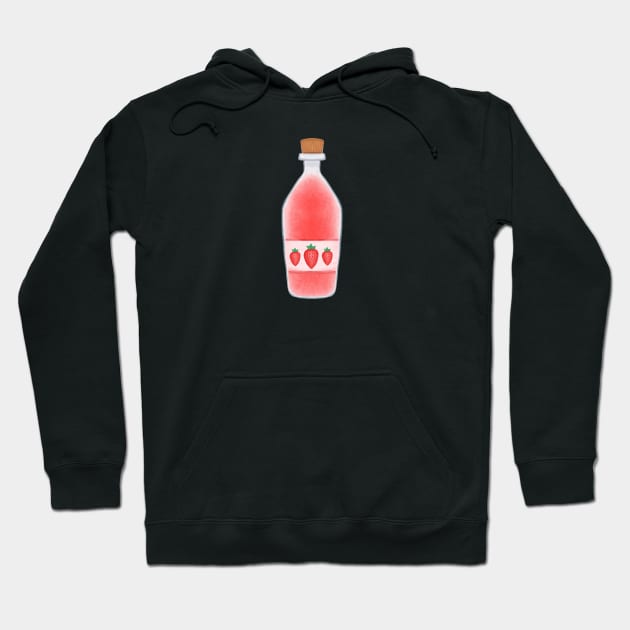 Strawberry Juice Lover Hoodie by Aisiiyan